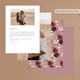 "Emyn" - Menus in Burgundy by Itsy Belle Studio - Back of Card Options