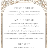 "charmed" - Menus in Honey by Jen Owens - Detail