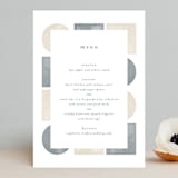 "Abstract Shapes" - Menus in Vineyard by Paden Gillette - Front