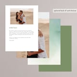 "The Field Of Love" - Menus in Evergreen by Petra Kern - Back of Card Options