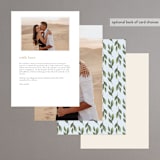 "Essence" - Menus in Ivory by Laura Bolter - Back of Card Options