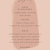 "Script" - Menus in Mauve by Nazia Hyder - Detail