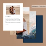 "Evelyn" - Menus in Capri by Nicole Walsh - Back of Card Options