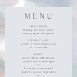 "Evelyn" - Menus in Capri by Nicole Walsh - Detail