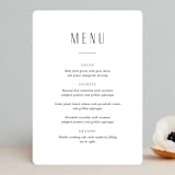"Arcadia" - Menus in Onyx by Jennifer Wick - Front