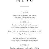 "Arcadia" - Menus in Onyx by Jennifer Wick - Detail