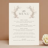 "Preserved Fall Botanicals" - Menus in Linen by Erin Deegan - Front