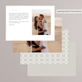 "Collection" - Menus in Blanco by Kaydi Bishop - Back of Card Options