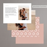 "Party Accordingly" - Menus in Blush by Hudson meet Rose - Back of Card Options