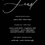 "Us" - Menus in Tuxedo by Leah Bisch - Detail