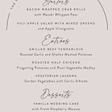 "Overjoyed" - Menus in Almond by Jill Means - Detail