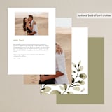 "Wedding Fields" - Menus in Fern by Chris Griffith - Back of Card Options