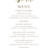 "Wedding Fields" - Menus in Fern by Chris Griffith - Detail