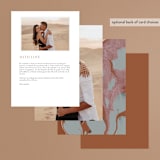 "Jasper" - Menus in Sandstone by Everett Paper Goods - Back of Card Options