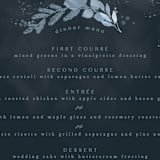 "Wonderful Tonight" - Menus in Neptune by Creo Study - Detail