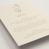 "Floral Type Arch" - Menus in Cream by Baumbirdy - Detail
