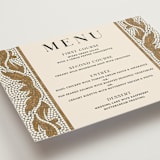"Floral mosaic" - Menus in Sand by GeekInk Design - Detail