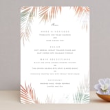 "Painted Leaves" - Menus in Coconut by Owl and Toad - Front