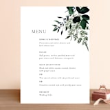 "On and On" - Menus in Botanical Bouquet by Design Lotus - Front