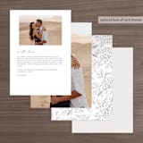 "Loving" - Menus in Cloudy by Paper Raven Co. - Back of Card Options