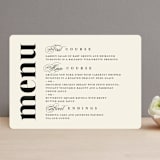 "Big Date" - Menus in Ivory by Anastasia Makarova - Front