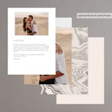"Finally" - Menus in Ivory by Up Up Creative - Back of Card Options