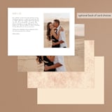 "Classic Touch" - Menus in Rust by April Astudillo - Back of Card Options