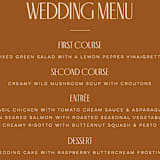 "Classic Touch" - Menus in Rust by April Astudillo - Detail