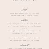 "Anson" - Menus in Latte by Kristie Kern - Detail