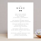 "Beau tied" - Menus in Tuxedo by Gwen Bedat - Front