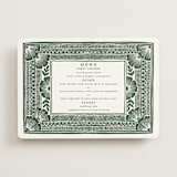 "Block Print Frame" - Menus in Fern by Katharine Watson - Front