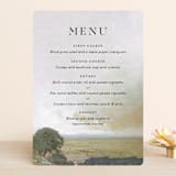 "Roman Landscape" - Menus in Moss by Olivia Kanaley Inman - Front