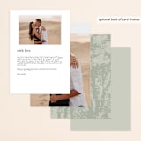 "Roman Landscape" - Menus in Moss by Olivia Kanaley Inman - Back of Card Options