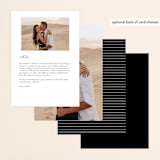 "Plaza" - Menus in Onyx by Lauren Chism - Back of Card Options