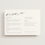 "Cielo" - Menus in Ecru by Anna Elder - Front