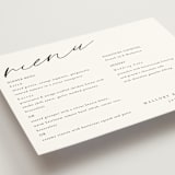 "Cielo" - Menus in Ecru by Anna Elder - Detail