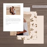 "Painterly Florals" - Menus in Scarlet by Vivian Yiwing - Back of Card Options
