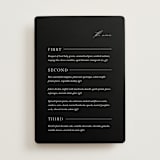 "Storybook" - Menus in Ink by Jennifer Postorino - Front