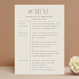 "Moderne" - Menus in Graphite by Everett Paper Goods - Front