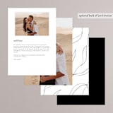 "Denali" - Menus in Linen by Carly Reed Walker - Back of Card Options