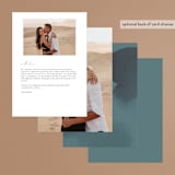 "Adore You" - Menus in Great Lakes by Design Lotus - Back of Card Options