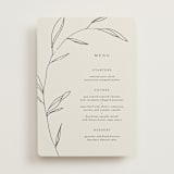 "Waldorf" - Menus in Taupe by Kelly Schmidt - Front