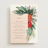 "Tropical Oasis" - Menus in Coral by Joanna Griffin - Front
