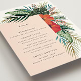 "Tropical Oasis" - Menus in Coral by Joanna Griffin - Detail