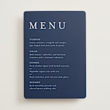 "brushstrokes in bloom" - Menus in Indigo by Angela Marzuki - Front