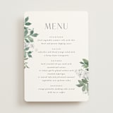 "Grove" - Menus in Fern by Everett Paper Goods - Front