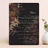 "Fall Garden Bouquet" - Menus in Rust by Grace Kreinbrink - Front
