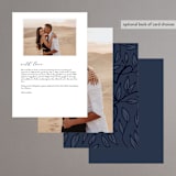 "Forever Intertwined" - Menus in Navy by Lindsay Stetson Thompson - Back of Card Options