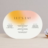 "Blend" - Menus in Honeysuckle by Sarah Lenger - Front