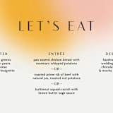 "Blend" - Menus in Honeysuckle by Sarah Lenger - Detail